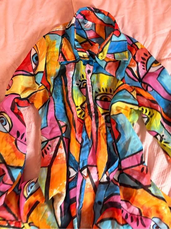 Live 4 Truth Tops - Live 4 Truth Vibrant Multicolor Abstract Blazer